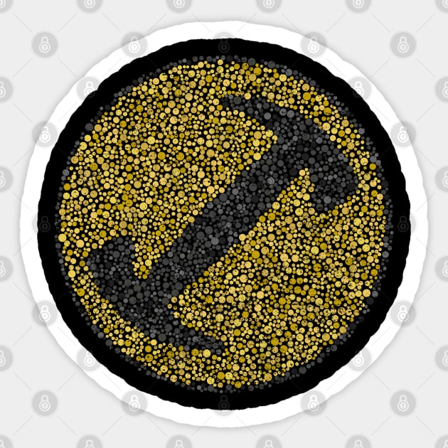 Color Blind Test StoneCutters Gold Sticker by Roufxis